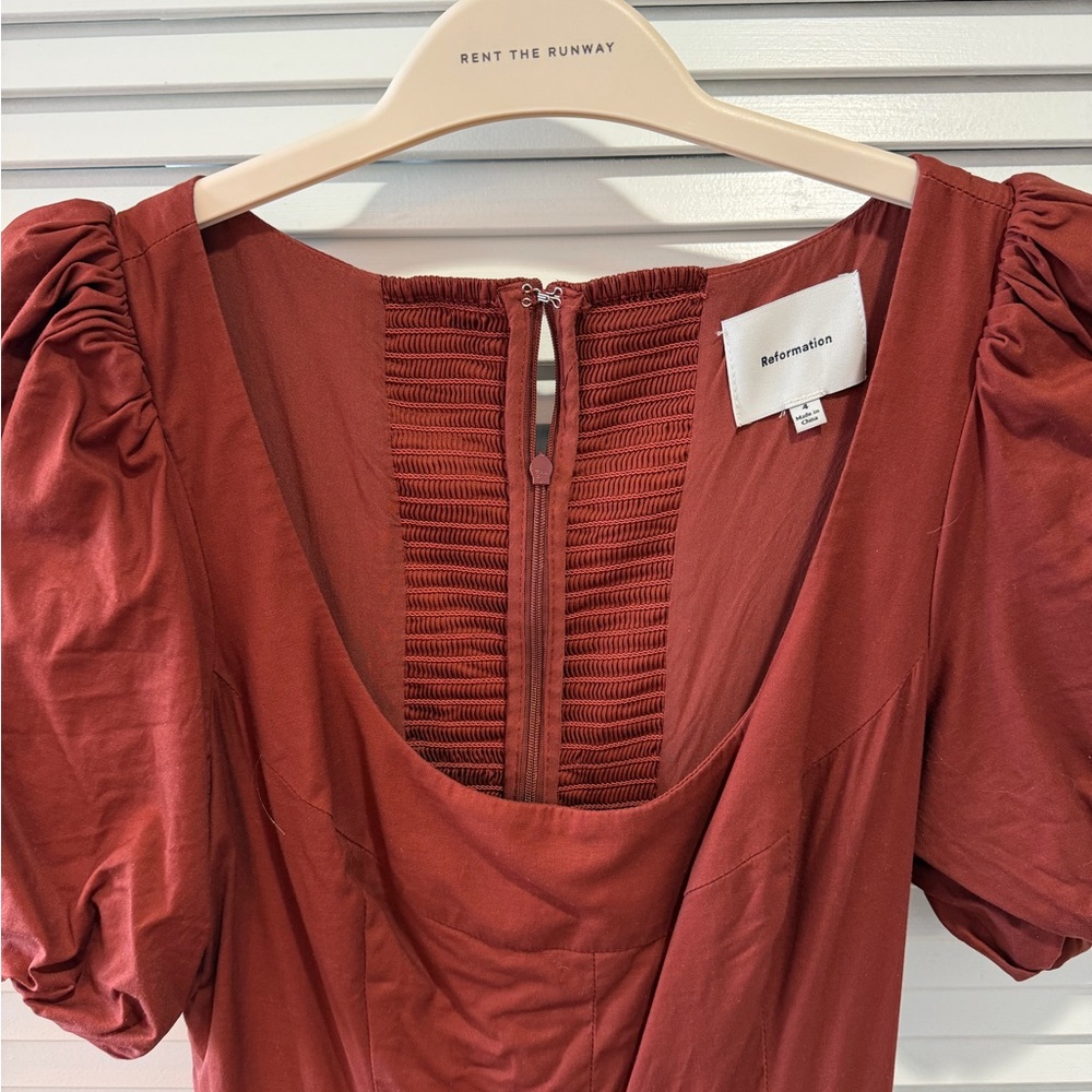 Reformation Everlyn Dress Fig Jam - Size 4 - Picture 5 of 6